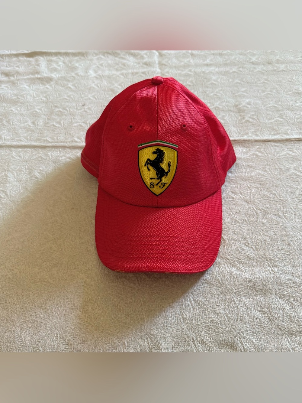 NEW Ferrari Store Venezia Red Ball Cap Hat Logo Genuine Adjustable 

New without